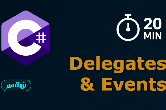 Master C# Delegates and Events in Just 20 Minutes | Tamil | Mr Tech Fault